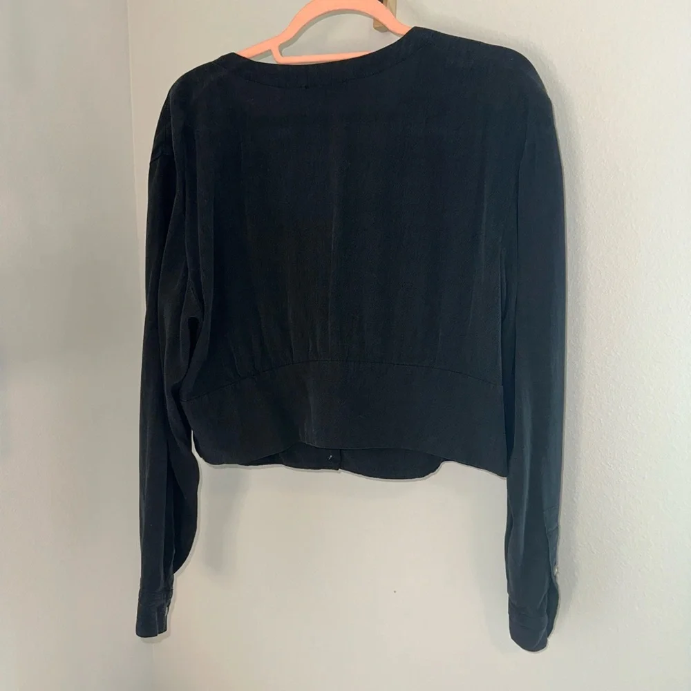 Madewell Black Button-Up Blouse - Picture 5 of 5